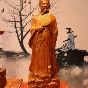 Tượng Không Minh Gỗ Bách Xanh 60