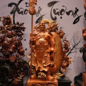 Tượng Quan Công Gỗ Hương 70