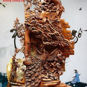 Phu thê viên mãn gỗ cẩm.