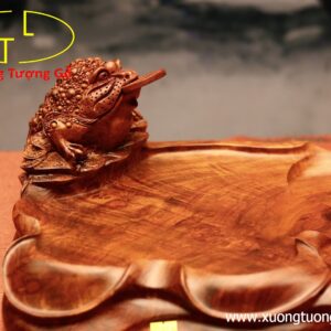 Khay trà thiềm thừ gỗ hương