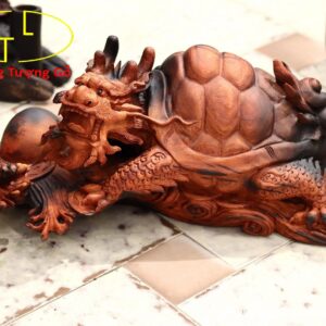 Long Quy( Rùa đầu rồng) gỗ trắc đỏ.