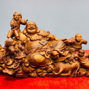 Di lặc ngũ tiểu gỗ sưa.