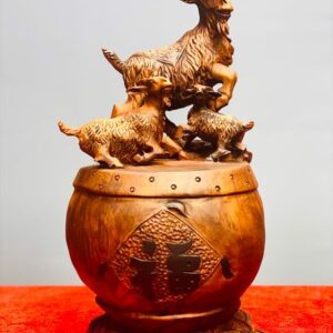 Tam dương đứng trống gỗ sưa.