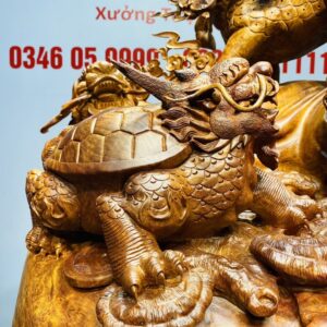 Tứ Đại Linh Thú Gỗ Nu Hương