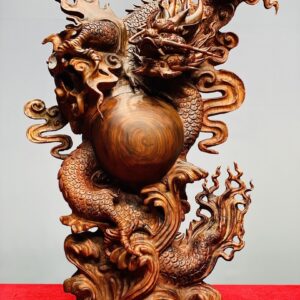 Nhất Long Vờn Ngọc Gỗ Sưa