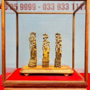 Tam Đa Phúc Lộc Thọ Đứng Tùng Gỗ Hoàng Đàn