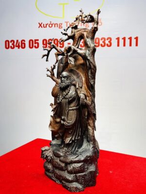 Bồ Đề Đạt Ma Về Tây Thiên Gỗ Trắc