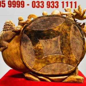 Di Lạc Ngũ Tiểu Nhất Nghê Ngồi Bao Tiền Gỗ Nu Ngọc Am