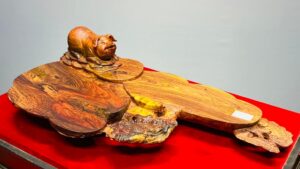 Khay Trà Heo Gỗ Cẩm