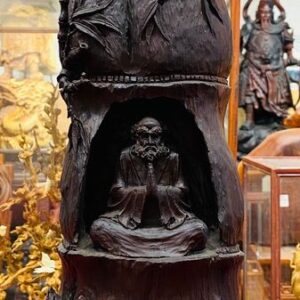 Đạt Ma Ngồi Thiền Khúc Tre Gỗ Trắc