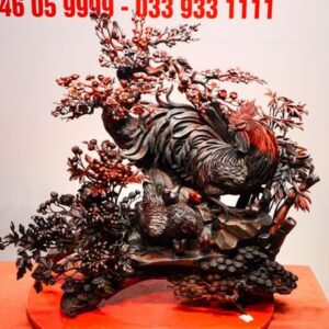 Gia Đình Gà Tứ Bình Gỗ Trắc