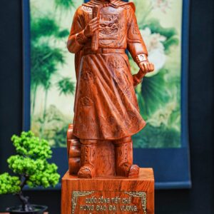 Trần quốc tuấn gỗ hương 80
